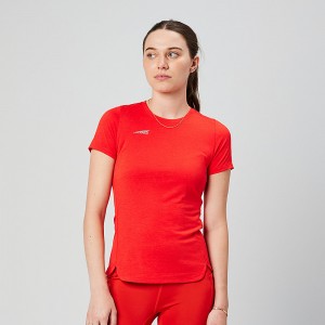 Altra CORE SHORT SLEEVE TEE Női Póló Piros | HU-AL6025K21