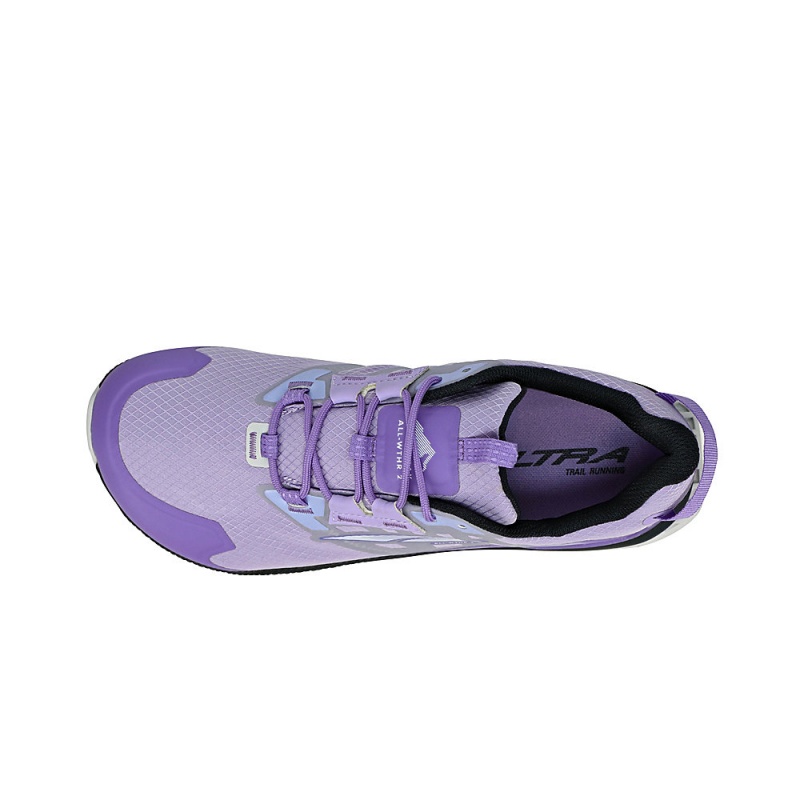 Altra LONE PEAK ALL-WTHR LOW 2 Női Terepfutó Cipő Szürke Lila | HU-AL7895W97