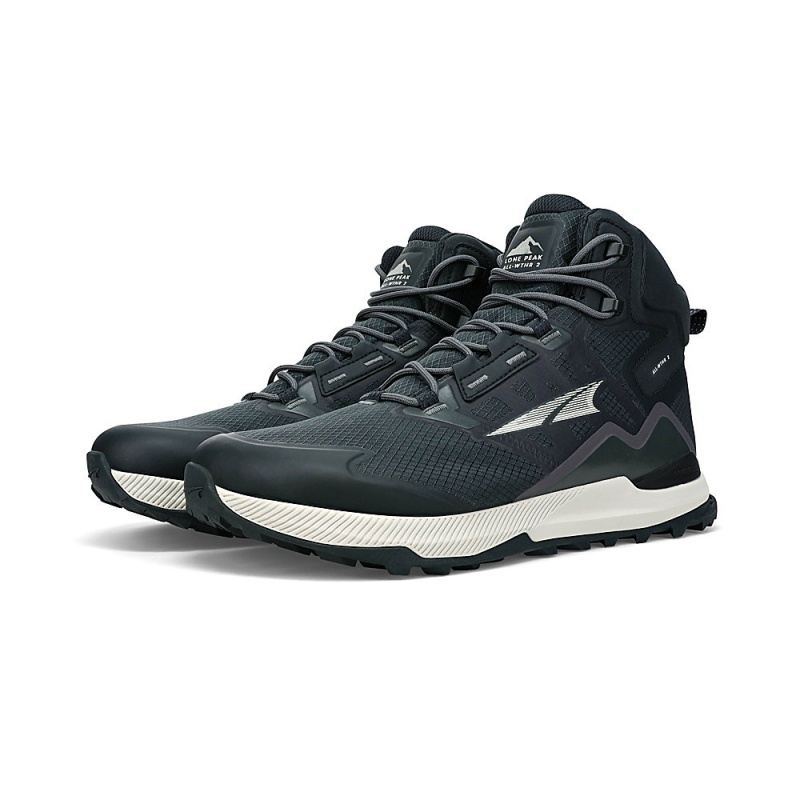 Altra LONE PEAK ALL-WTHR MID 2 Férfi Túrabakancs Fekete | HU-AL5394J12